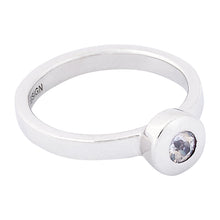 Load image into Gallery viewer, Button Sapphire Ring - light blue