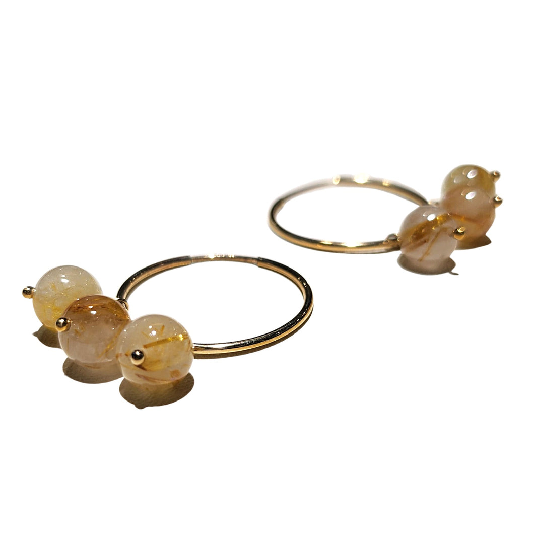 Gold Ritulated Earrings