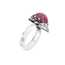 Load image into Gallery viewer, Floral Ruby Ring