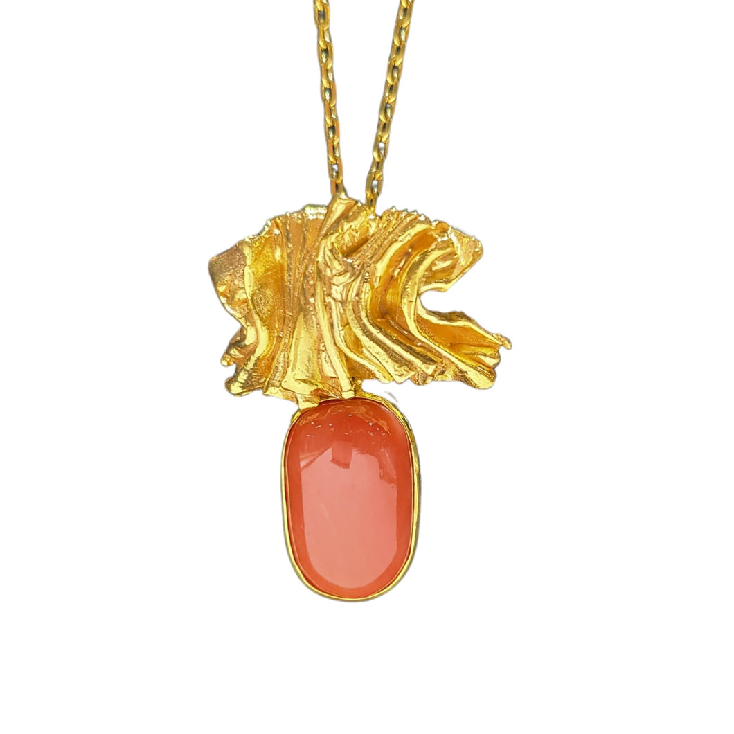 Italian Red Coral Pendant