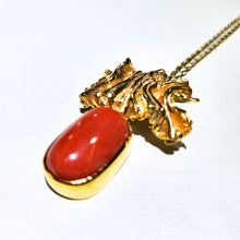 Load image into Gallery viewer, Italian Red Coral Pendant