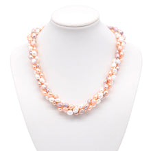 Load image into Gallery viewer, 3 Strands Tri-Color Baroque Torso - 18 inch (Fully Knotted)