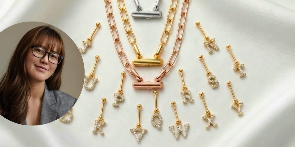 The Chapter Necklace and alphabet pendants